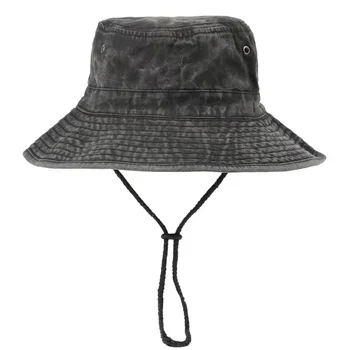 100% Medvilnės Kibiro Kepurę Bžūp Mens Vasaros UV Apsauga Paplūdimio Medžioklės Kempingas Žvejybos Plauti Boonie Hat Moterų Lauko Dangtelis