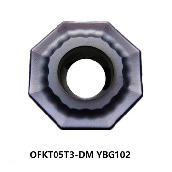 100% Originalus OFKT05T3-DM YBG102 OFKT 05T3 OFKT05 Karbido Įdėklai CNC Tekinimo Peilis už Aštuoniakampis Veido Frezavimo Cutter