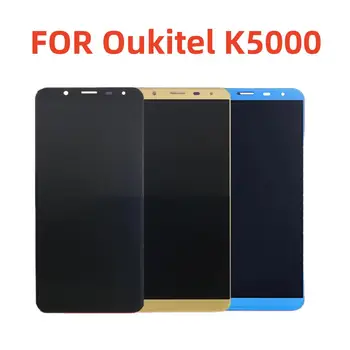 100% Originalus Oukitel K5000 LCD Ekranas+Touch Ekranas Asamblėjos Išbandyti LCD skaitmeninis keitiklis Stiklo plokštės Pakeitimas 5.7 colių