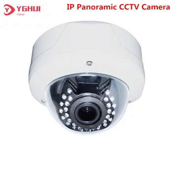 1080P IP Panoraminis Fotoaparatas VAIZDO POE 180 Laipsnių 360 Laipsnių Objektyvas Metalo Vandalproof Saugumo Dome Camera APP XMEye