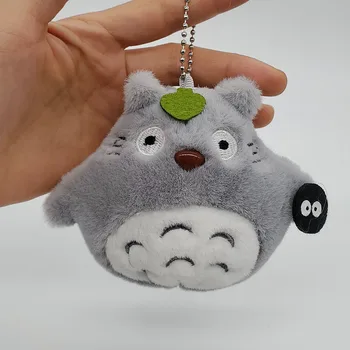 10cm Anime Mano Kaimynas Totoro Pliušinis Keychain Įdaryti Minkštas Anime Lėlės Pakabukas Raktų pakabukai Vaikų Animacinių filmų Dovanos