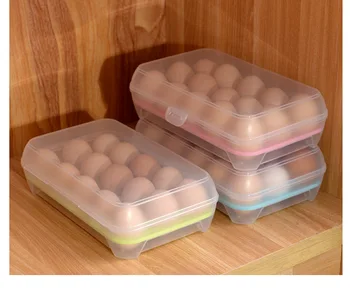 15 Skylių Kiaušinių Dėžutės Šaldytuvas Nešiojamų Iškylą Kiaušinių Laikymo Dėžutė Virtuvė