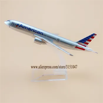 16cm Metalų Lydinio, Diecast Orlaivių Oro Amerikos AA Airlines 