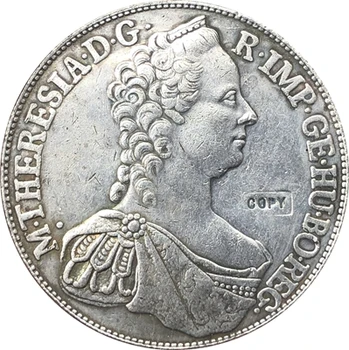 1765 Austrija 1 Thaler monetos kopija 41MM