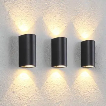 1head 2head 7W COB LED 14W sienos veidrodis lempos šviesos lova-miegamojo apšvietimas, lempos apdaila lempos studijų šviesos kambarį žibintai