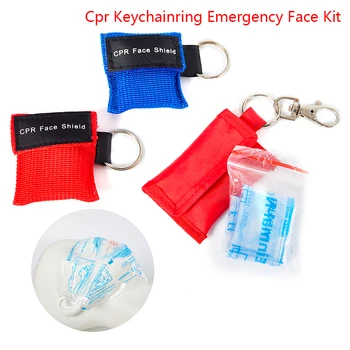 1PC Naujas Resuscitator Kaukė Keychain Pagalbos veidui Pirmosios Pagalbos CPR Kaukė Sveikatos Priežiūros Priemonės veidui