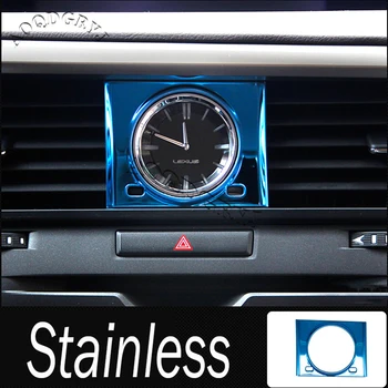 1PCS ABS Matinis Prietaisų skydelis Laikrodis Skydelis Dekoratyvinis Rėmelis Liejimo Apdaila Už Lexus RX350 RX450H 2016-2019 automobilių reikmenys