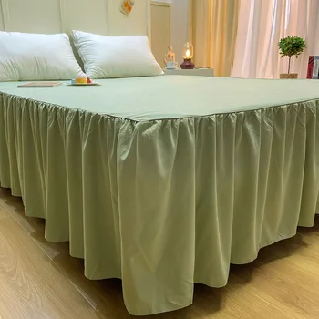 1pcs Kieta lova plinta karalienės dydžio lova sijonas king size lova padengti lovatiesės medvilnės lova sijonas