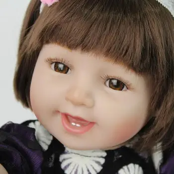 22 colių atgimsta silikono lėlės vonios Žaislai Gyvas Naujagimis Princesė Baby Doll Bonecas Bebe Atgimsta Menina Reborn Lėles su Minkšta
