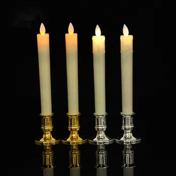 2vnt Ramstis Žvakių Laikikliai Aukso Skiedra Tradicinės Formos Siaurėjantys Standartas Žvakių Laikikliai Plastikiniai Žvakidė Šalies Vakarienė Dekoro