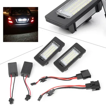 2x Klaidų LED Licenciją Plokštelės Šviesos Licencijos Žibintas, Skirtas Audi Q5 A4 S5 A5 TT Passat R36 5D