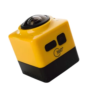 360 Mini Sporto Veiksmo Kameros Super lauko kameros, 360 nešiojamų VR Cam Built-in WiFi 1280x720 24FPS Sporto Vaizdo Kamera