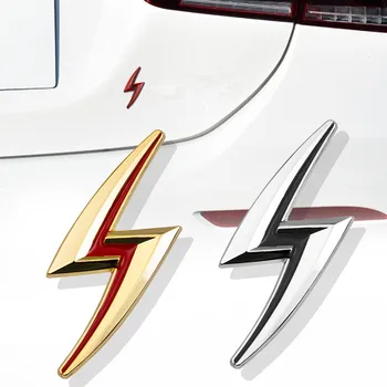 3D Metalų Žaibo Automobilių Kėbulo Logotipas Ženklelis sparnas Galinis Kamieno Lipdukai Lipdukai Nissan S14 S15 Eksterjero Aksesuarai, Kėbulo stick