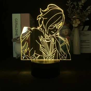 3D Naktį Šviesos Genshin Poveikio Žaidimas, Miegamojo Dekoras, Šviesos, Mielas Gimtadienio Spalvinga Dovana LED Šviesos Manga Vaikas Pateikti Touch 