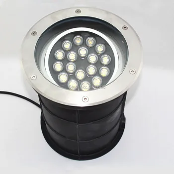 (3pcs/lot) Reguliuojamo Kampo 18w 250mm Ac85-265v Pritemdomi IP68 LED Požeminės Lempa LED Lauko Žemės, Sodo Kelio Grindų Lempos