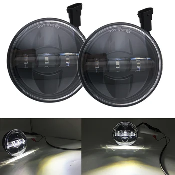 4.5 Colių LED Rūko Žibintai Projektorius Pagalbiniai Moto Šviesų Motociklo Artimųjų Rūko Šviesos Lempos 4-1/2