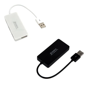 4-Port USB 2.0 Hub Splitter 4 Usb Sąsajos 480Mb Nešiojamų U Disko/ PC/Laptopo Maitinimo Adapteris Power Splitter Expander
