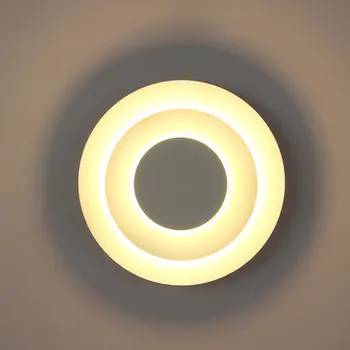5W LED Akrilo Sienos Laikiklio Reguliuojamas Šviesos Vejasi Mėnulio Lempa, Juoda Korpuso