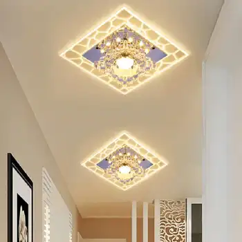 5W Šiuolaikinės Kristalų LED Lubų Šviesos Lempa, Miegamasis, Virtuvė Balta/Šiltai balta/Spalvinga LED Lubų Lempa Prieškambario Kambarį