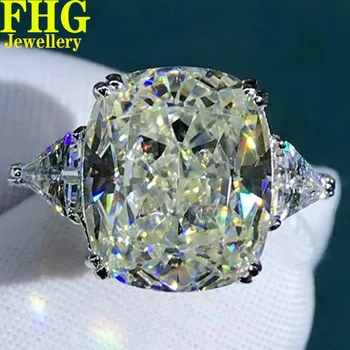6 7 8 9 10Catar 18K Auksinis Moterų Vestuvės Dalyvavimo Šalies Žiedas Moissanite Deimantų Žiedas Gėlė