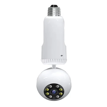 A88 Lemputė, Stebėjimo Kameros 360° kampu 1080P Namų Belaidžio WiFi Dieną Naktį Full Panoraminis Automatinis Kūno Stebėjimo kamerų