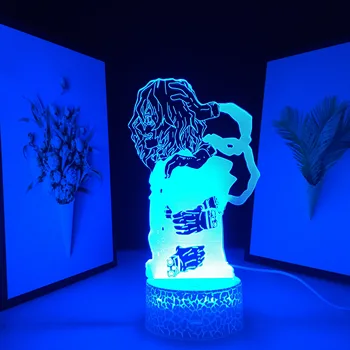 Anime Mano Herojus akademinės bendruomenės Tomura Shigaraki LED Nakties Šviesos Gimtadienio Dovana Miegamojo Puošmena Tomura Shigaraki 3D Lempos