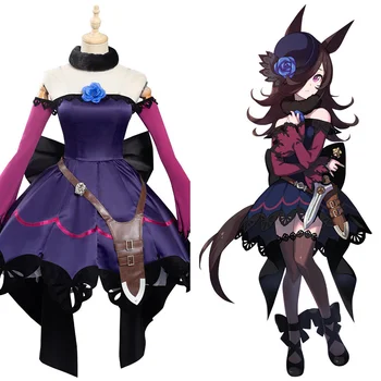 Anime Umamusume Gana Derby Cosplay Ryžių Dušo Dress Kostiumai Helovyno Karnavalas Užsakymą Padaryti