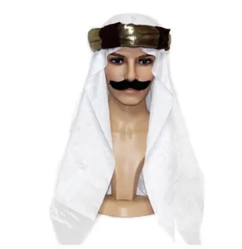 arabų skrybėlę arabų šalis tiekimo arabų vyrų cosplay white hat indijos skrybėlę, helovyno cosplay priedai kepurė