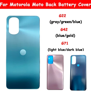 Atgal Baterijos Dangtelį Telefono Dėklas Durų Galinis Korpusas Su Lipduku Pakeitimas Motorola Moto G22 G42 G71