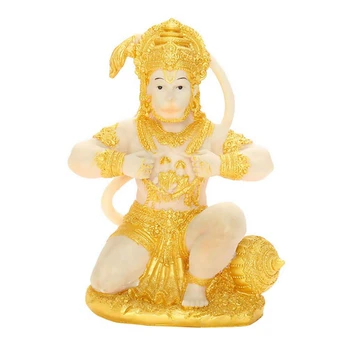 Aukso Hanumanas Statula, Indijos Viešpats Skulptūra Indija Statulėlės Rinkimu Stabas Murti Pooja Skulptūros Dekoro Ornamentu