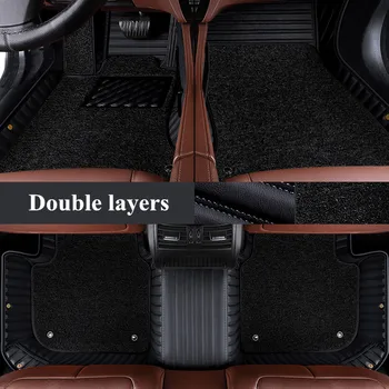 Aukštos kokybės! Custom specialių automobilių grindų kilimėliai Mitsubishi ECLIPSE KRYŽIAUS 2022-2017 patvarus dvigubai sluoksnių kilimai,Nemokamas pristatymas