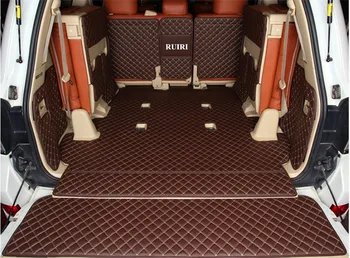 Aukštos kokybės! Pilnas komplektas automobilio bagažo skyriaus kilimėliai Lexus LX 570 2021-2007 7 sėdimos vietos patvarus įkrovos kilimai linijinių krovinių dangtis LX570 2018