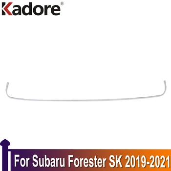 Automobilio Eksterjero Reikmenys Subaru Forester SK. 2019 M. 2020 M. 2021 M. ABS Chrome Apdaila Priekinio Bamperio Dangtelis Juostelės Apdaila Stilius