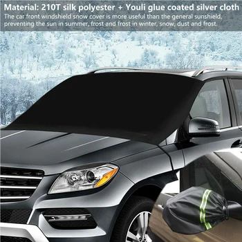 Automobilio Priekinio stiklo Veidrodėlis Shield viršelyje Ledo Sniego UV Saulės Dulkių Screen Protector, Automobilių Reikmenys, Interjero Dalys, Automobilių Produktus Auto