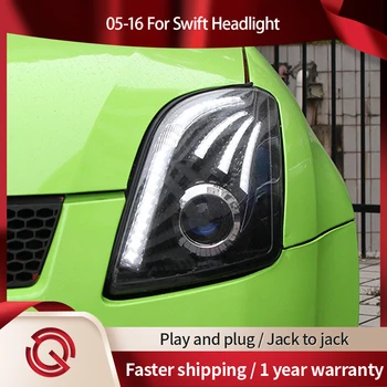 Automobilių Stiliaus Žibintai už Suzuki Swift Dzire LED Žibintų 2005-2016 Žibintas DRL Signalas Projektoriaus Objektyvas, Automobilių Priedai