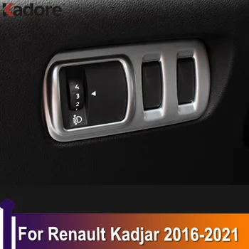 Automobilių Žibintų Jungiklis Valdiklio Mygtuką Padengti Renault Kadjar 2016 2017 2018 2019 2020 2021 Matinis Interjero Priedai