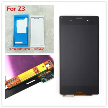 Baltos arba Juodos spalvos Sony Xperia Z3 D6603 D6643 D6653 D6633 L55t LCD Ekranas Touch 