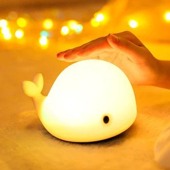 Banginis Lempos Vaikų Nakties Šviesos diodų (LED) Luminaria Animacinių filmų Spalvoti Žibintai Smart USB Įkrovimo Žibintai Vaikų Kambario Stalo Apdailos