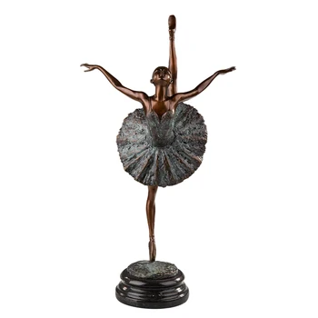 Bronzos Ballerina Statula Modernaus Baleto Šokių Mergaitė, Skulptūros Meno Spalvingas Namų Dekoro