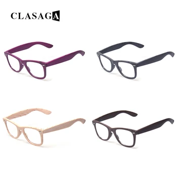 CLASAGA 4 Pack Skaitymo Akiniai Vyrų ir Moterų, Medienos Grūdų Rėmo Matymo Akiniai HD Presbyopia Optinis Didinamojo stiklo Akiniai