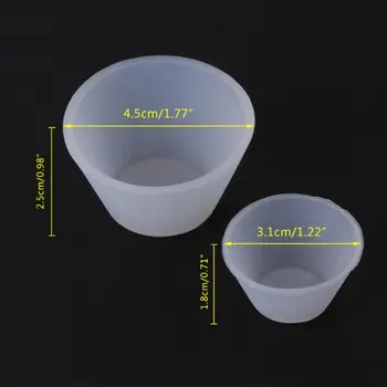 Crystal Epoksidinės Silikono Formos Dozatoriumi Matavimo Puodelis 