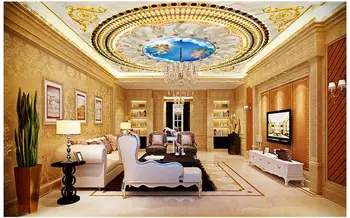 Custom 3d foto tapetai, 3d lubų freskomis tapetai Europos aukso angel condole viršuje prabanga sienų dekoras kambarį tapetai