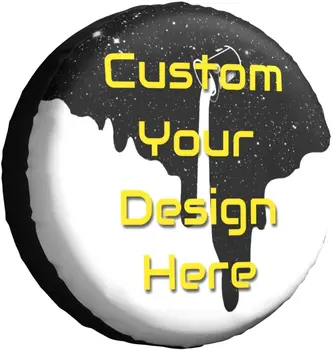 Custom Atsarginių Padangų Danga, sukurti Savo Asmeninį Raštas Vandeniui Rato gaubtas su Nuotrauka Tekstą, Logotipą, Universalus Tinka Jee