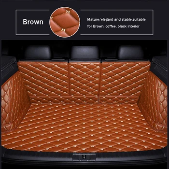 Custom Aukštos kokybės odos 5 sėdynės, automobilio bagažo skyriaus kilimėlis bmw audi vw 
