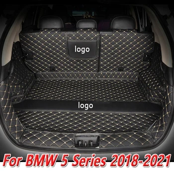 Custom Oda Automobilių Kamieno Kilimėliai BMW 5 Serijos 2018-2021 Galiniai bagažo skyriaus Grindų Kilimėlis Dėklas Kilimas