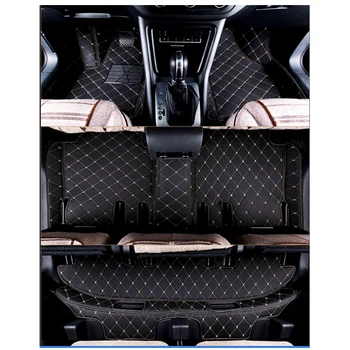 Custom specialių automobilių kilimėliai + bagažo skyriaus kilimėlis Chrysler Pacifica 7 sėdimos vietos 2020-2018 vandeniui automobilių kilimų Pacifica 2019