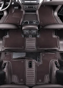 Custom specialių automobilių kilimėliai Mercedes Benz GLE 300d 350 450 7 sėdimos vietos W167 V167 2023-2020 vandeniui dukart sluoksnių kilimai