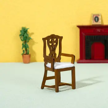 Dekoratyvinis Anti-deformuoti Miniatiūriniai Lėlių Mediniai Baldai, Kėdės, Micro Kraštovaizdžio Tiekimo