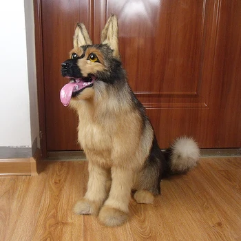didelis 55x50cm dirbtinis tupint wolfhound šuo modelis polietileno&kailiai, rankdarbių, namų dekoravimo, dovanų a2019
