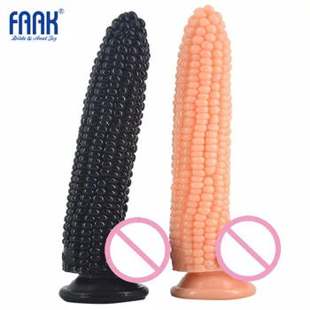 Didelis dildo siurbtukas netikras penis kukurūzų penis sekso žaislai moterims dalelių paviršiaus makšties skatinti karoliukai analinis dildo flirtuoti, sekso parduotuvė